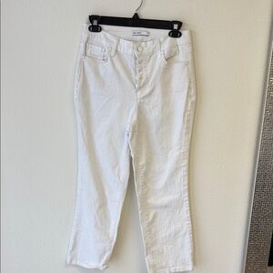 Nine West Women's White Straight Leg Jeans